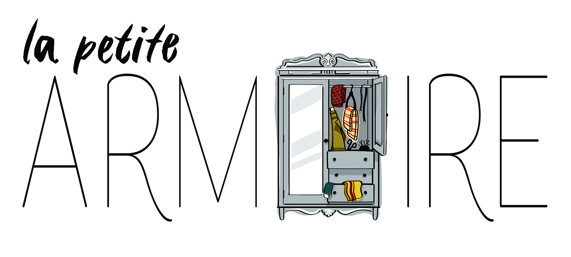 LPA logo_A couleur la petite armoire, cours de couture, apprentissage, tissus, outils, couture